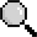 Notification magnifying glass illustration